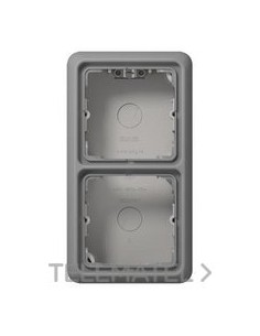 CAJA SUPERFÍCIE 2 ELEMENTOS GRIS OSCURO