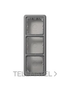 CAJA SUPERFÍCIE 3 ELEMENTOS GRIS OSCURO