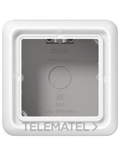 CAJA SIMP.SUPF.81x81x35mm BL ALP.