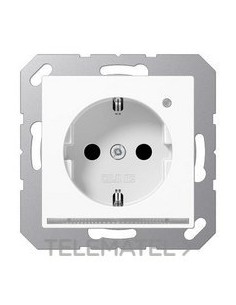 BA.SCHUKO® 16A 250V ILUM.LED BL ALP.TPLA