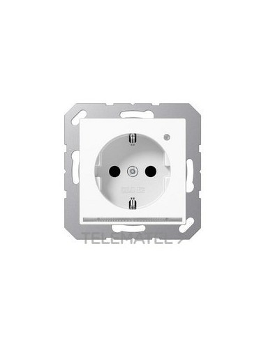 BA.SCHUKO® 16A 250V ILUM.LED BL ALP.TPLA