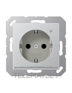 BA.SCHUKO® 16A 250V ILUM.LED Al TPLAST