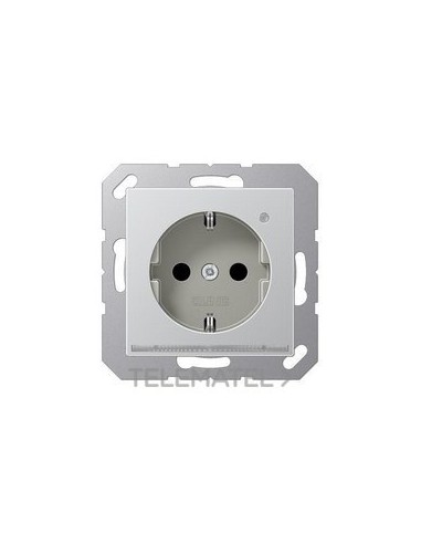 BA.SCHUKO® 16A 250V ILUM.LED Al TPLAST