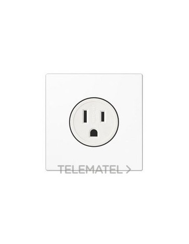 BASE ENCHUFE US NEMA BLANCO ALPINO