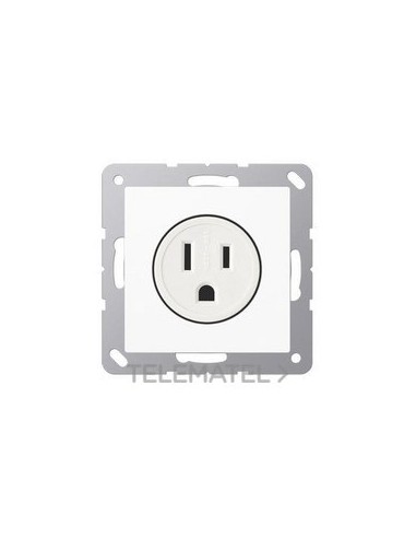 BASE ENCHUFE US NEMA A500 BLANCO ALPINO
