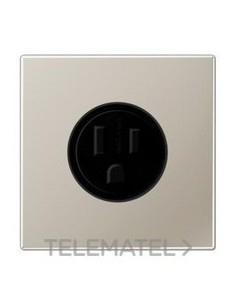 BASE ENCHUFE US NEMA 15A SERIE LS ACERO