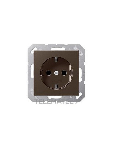 BASE ENCHUFE SCHUKO® PROT.NIÑOS MOKKA