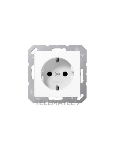 BASE ENCHUFE SCHUKO BLANCO