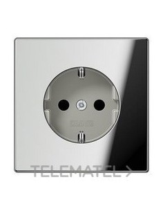 BASE ENCHUFE PROTECCIÓN NIÑOS CROMADO