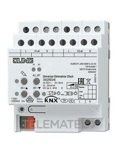 ACTUADOR DIMMER REGULR.VEL.KNX 2 CAN.