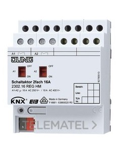 ACTUADOR 2 CANALES KNX 16A 4P
