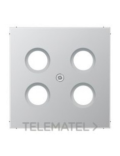 PLACA TOMA SAT TV LS ALUMINIO