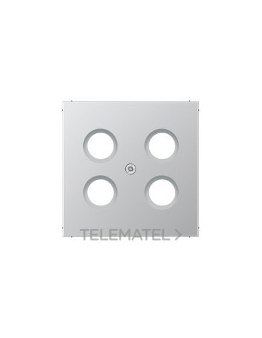 PLACA TOMA SAT TV LS ALUMINIO