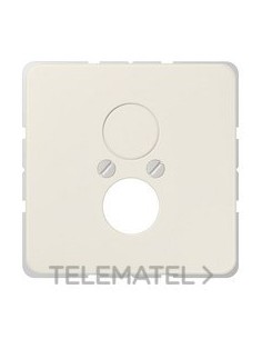PLACA PARA 2 TOMAS ALTAVOZ BLANCO MARFIL