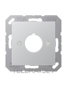 PLACA 1 TOMA HASTA Ø22,5mm A ALUMINIO