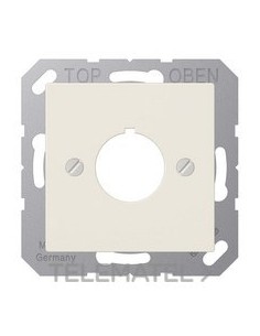 PLACA 1 TOMA HASTA Ø22,5mm A BLANCO