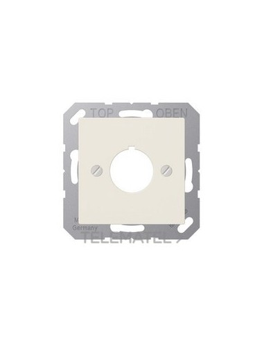 PLACA 1 TOMA HASTA Ø22,5mm A BLANCO