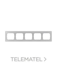 MARCO DOBLE QUÍNTUPLE PLATEADO