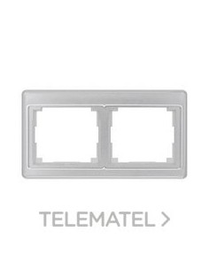 MARCO DOBLE HORIZONTAL PLATA