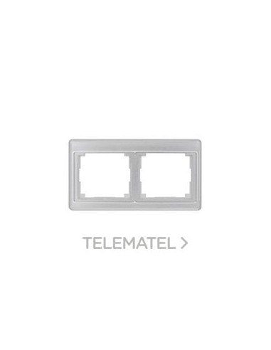 MARCO DOBLE HORIZONTAL PLATA