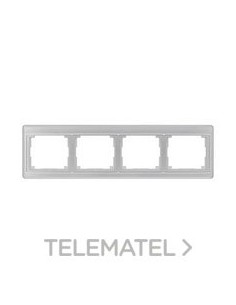 MARCO CUÁDRUPLE HORIZONTAL PLATA
