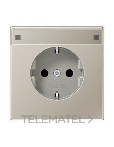 ENCHUFE SCHUKO® INSCRIPCIÓN LS ACERO