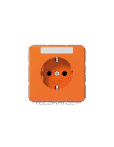 ENCHUFE SCHUKO® INSCRIPCIÓN CD NARANJA