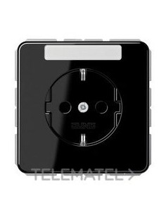 ENCHUFE SCHUKO® INSCRIPCIÓN CD NEGRO