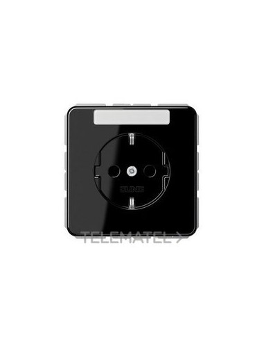 ENCHUFE SCHUKO® INSCRIPCIÓN CD NEGRO