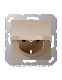 ENCHUFE SCHUKO® CON TAPA ABATIBLE A CAVA