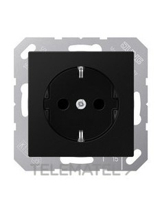 ENCHUFE SCHUKO® A1521BFSWM A NEGRO MATE