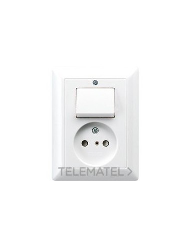 ENCHUFE CON INTERRUPTOR AS BLANCO ALPINO