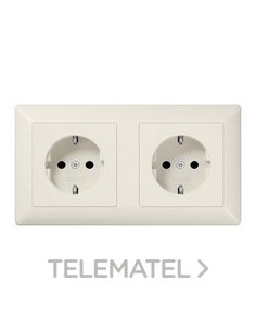 BA.SCHUKO® DBL.16A 250V BM AS DPLAS.(RES