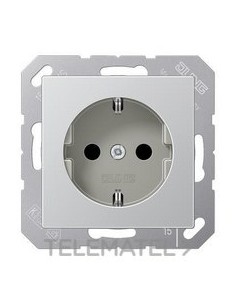 BASE ENCHUFE SCHUKO ALUMINIO