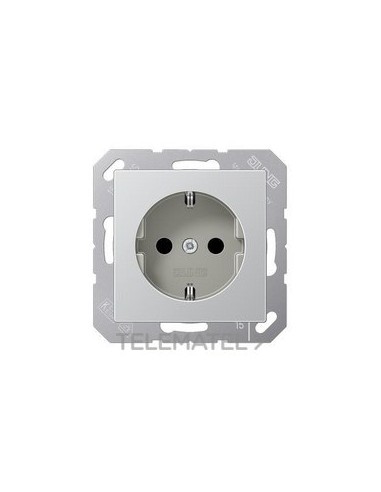 BASE ENCHUFE SCHUKO ALUMINIO