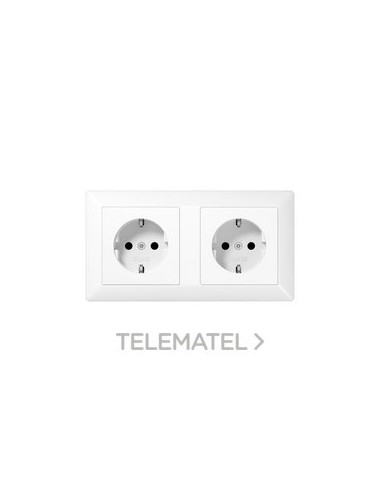 BA.SCHUKO® DBL.16A 250V BL ALP.AS TPLAST