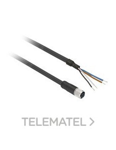 CONECTOR CABLE PVC HEMBRA M12 4pin 10m