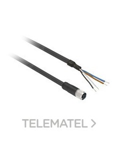 CONECTOR HEMBRA M12 5m