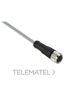CONECTOR CABLE PVC HEMBRA M12 5pin 5m