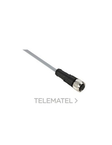 CONECTOR CABLE PVC HEMBRA M12 5pin 5m