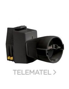 ADAPTADOR SCHUKO RAIL RE NEGRO