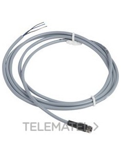 CONECTOR CABLE PVC HEMBRA M8 4pin 2m