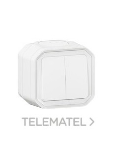 CONMUTADOR DBL.PLEXO MONOBL.SUPF.10AX,BL