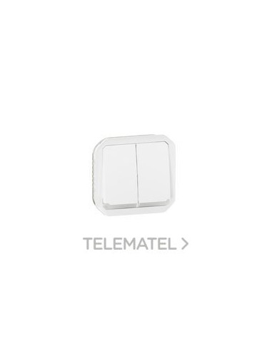 CONMUTADOR DBL.LUMIN.PLEXO MDR.10AX,BL