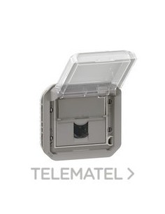 BASE RJ45 Cat.6 STP PLEXO, MODULAR, GRIS