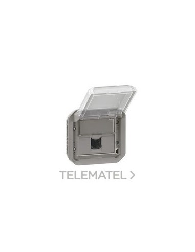 BASE RJ45 Cat.6 STP PLEXO, MODULAR, GRIS