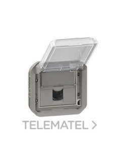 BASE RJ45 Cat.6 FTP PLEXO, MODULAR, GRIS