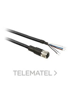 PRECABLEADO M12 HEMBRA 5P 10m PUR RECTO