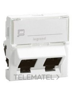 MOSAIC RJ45X2 C6 FTP  2M 45D