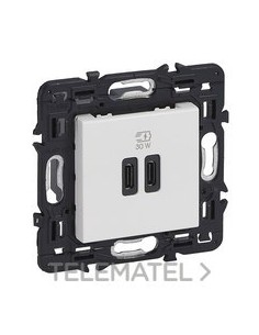 BA.CAR.DBL.USB VALENA NEXT C+C,30W,2 MOD